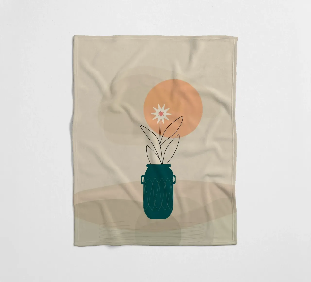 canvas vase art in shadow coperta in pile da mip of map