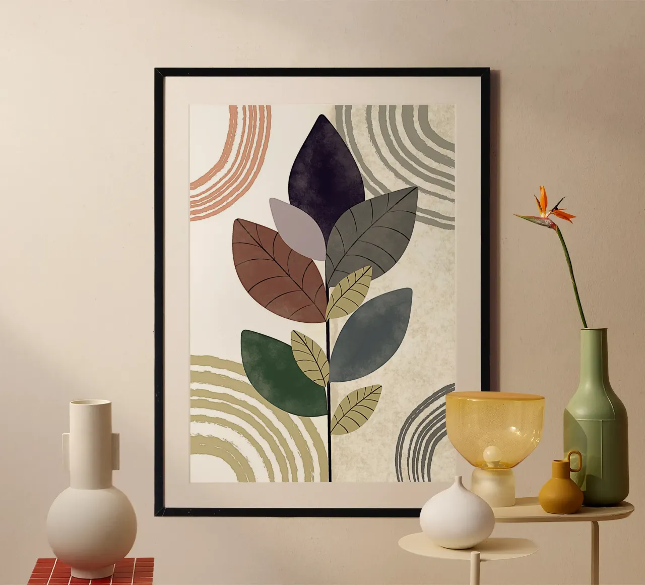 canvas flower poster da mip of map