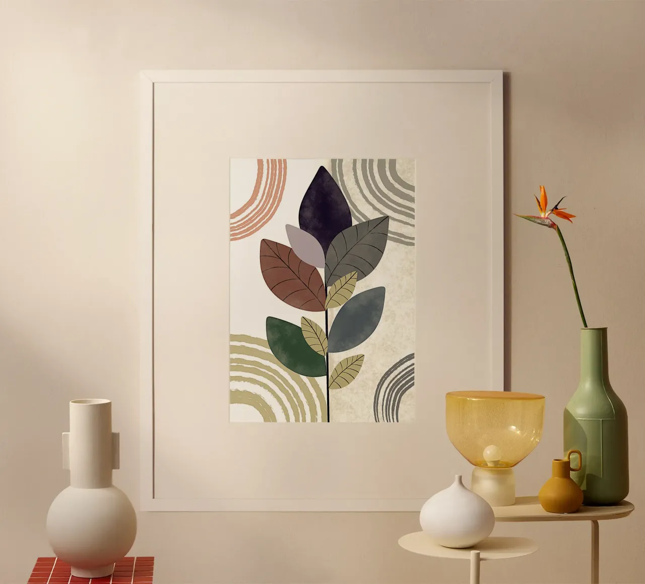 canvas flower poster da mip of map