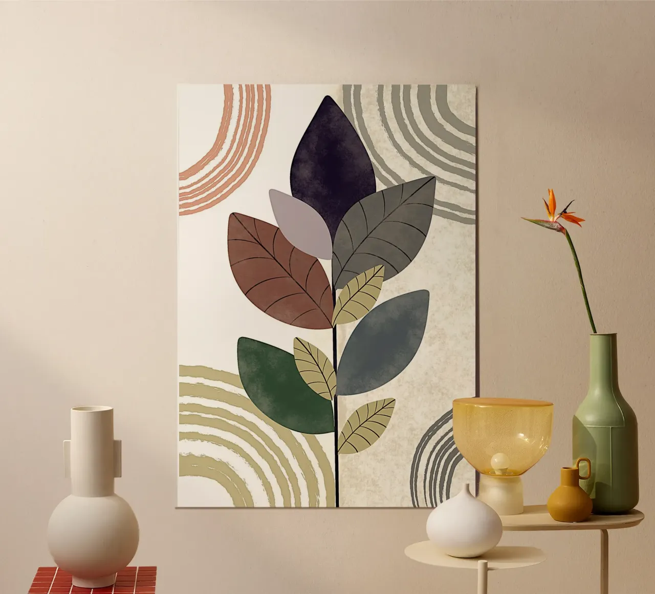 canvas flower poster da mip of map