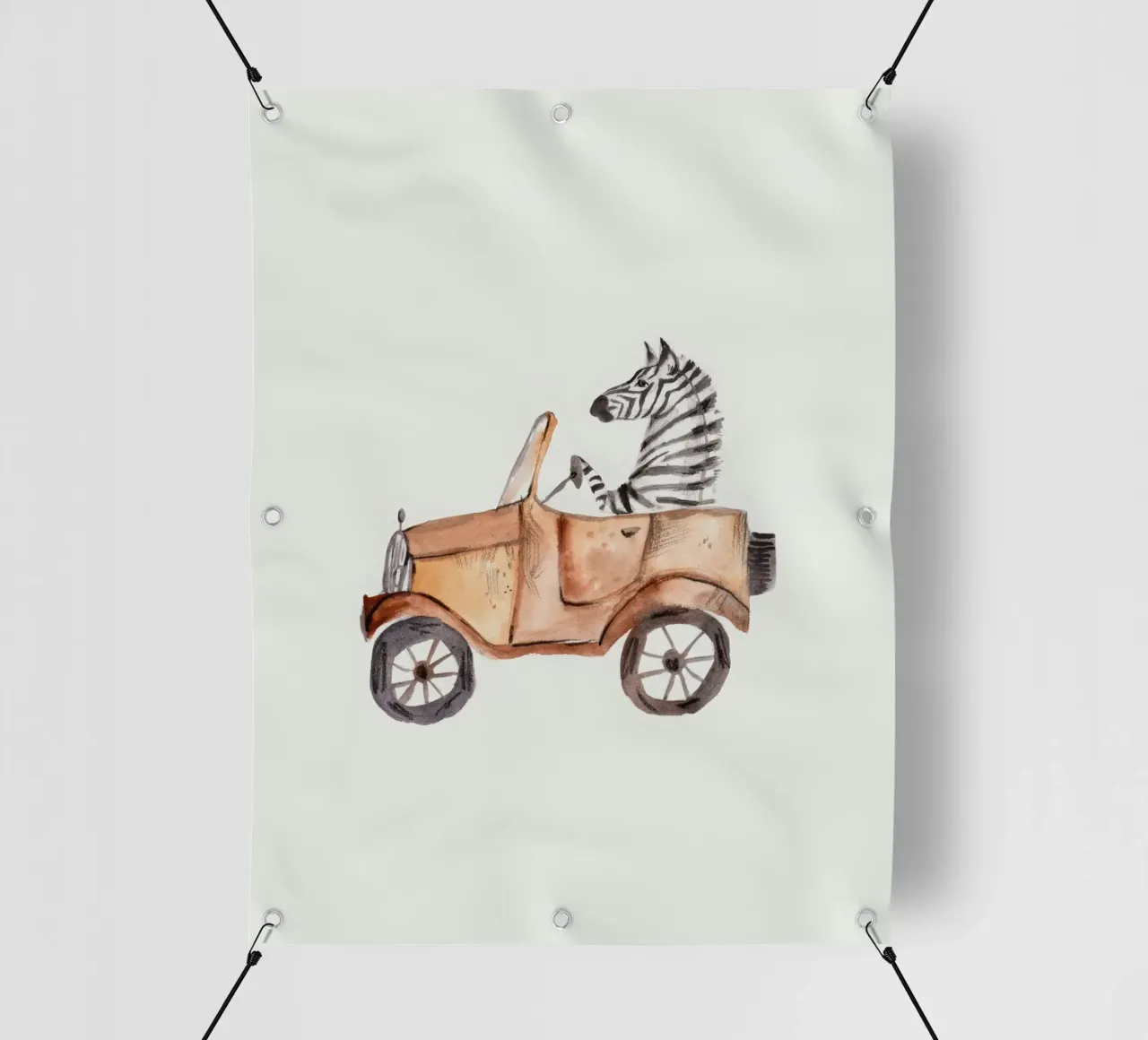 Zebra in car telo in pvc da muench benjamin