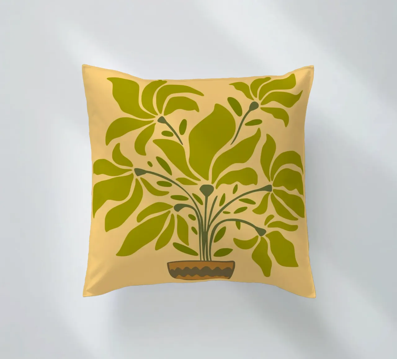 canvas vase cuscino da mip of map