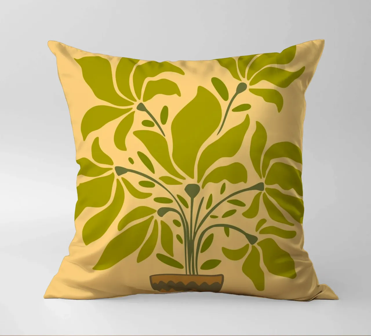 canvas vase cuscino da mip of map