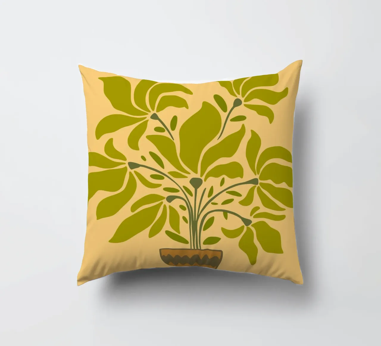 canvas vase cuscino da mip of map