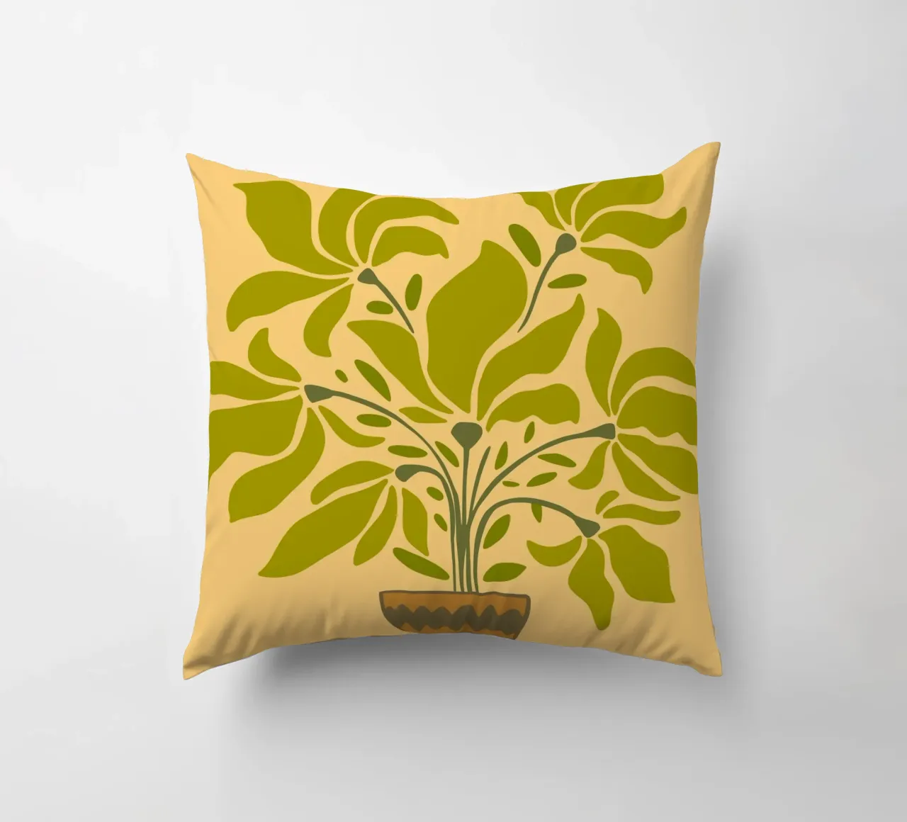 canvas vase cuscino da mip of map