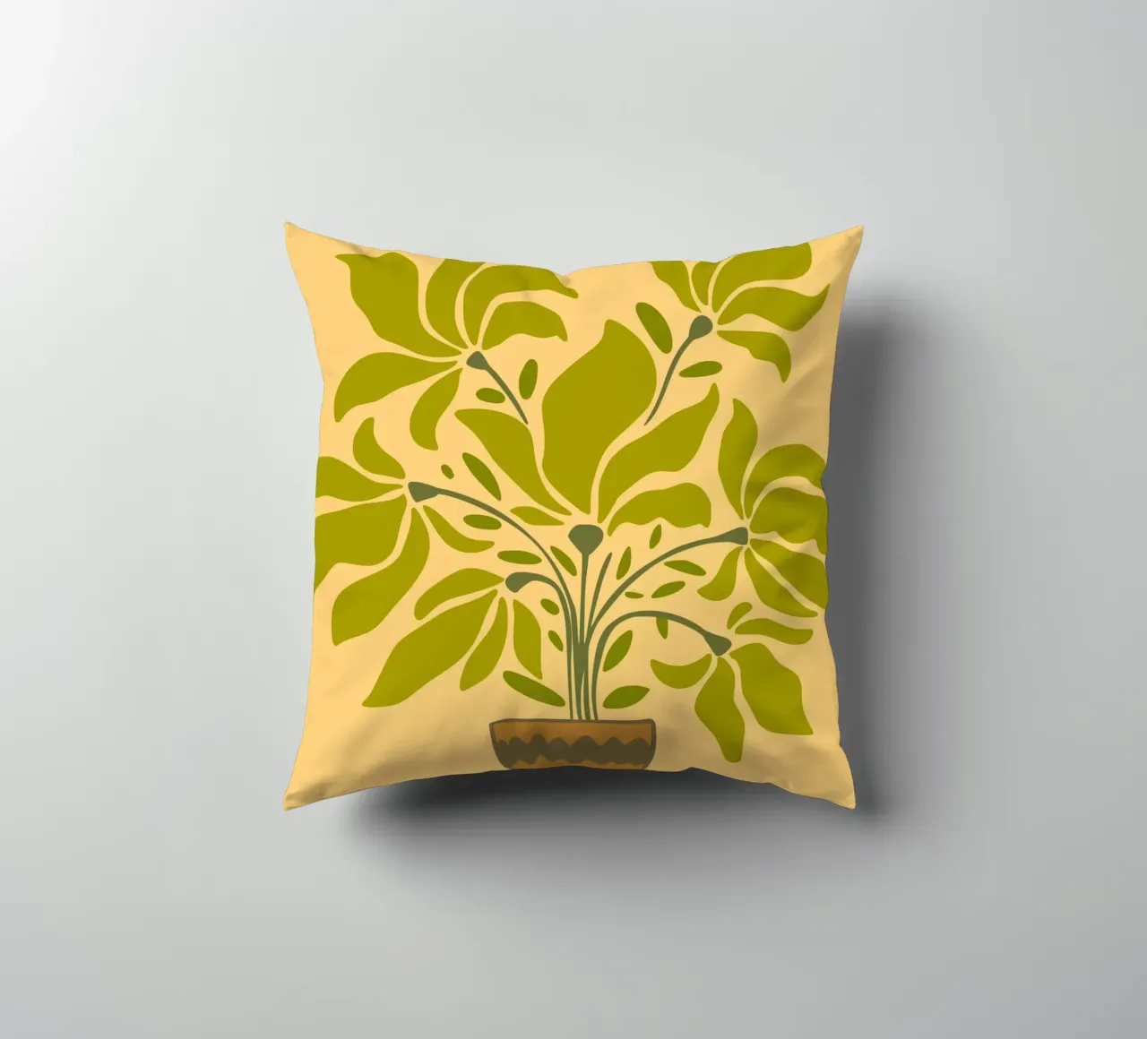 canvas vase cuscino da mip of map