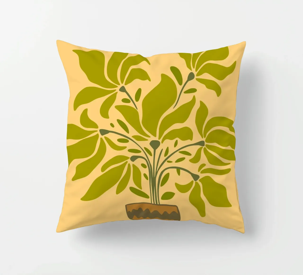 canvas vase cuscino da mip of map