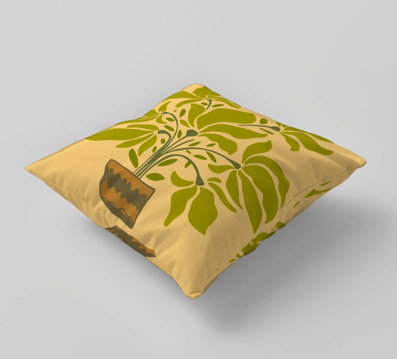canvas vase cuscino da mip of map