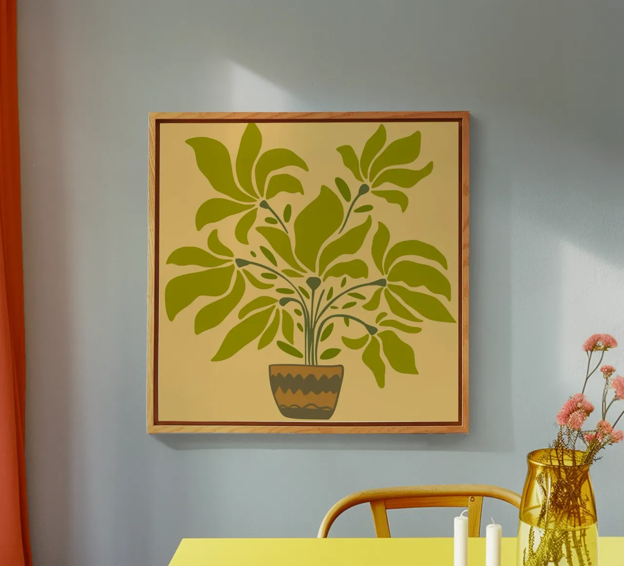 canvas vase plexiglass da mip of map