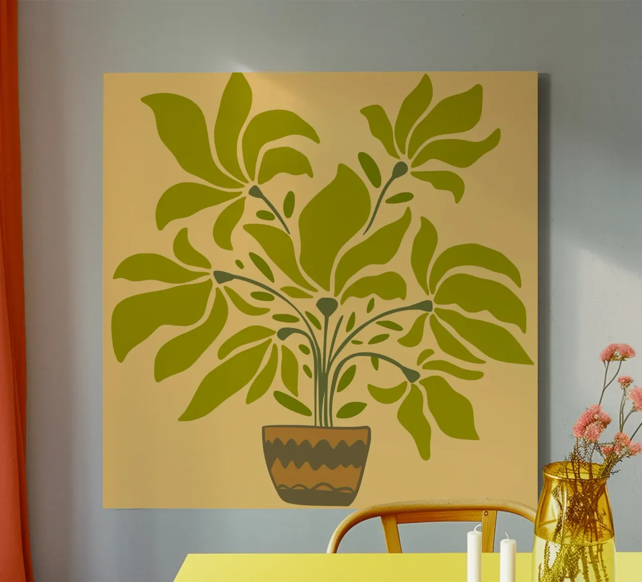 canvas vase tela con Cornice a cassetta da mip of map