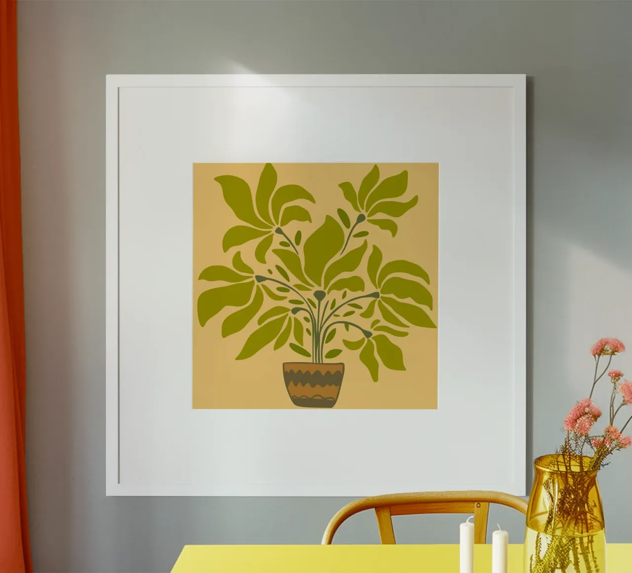 canvas vase poster da mip of map