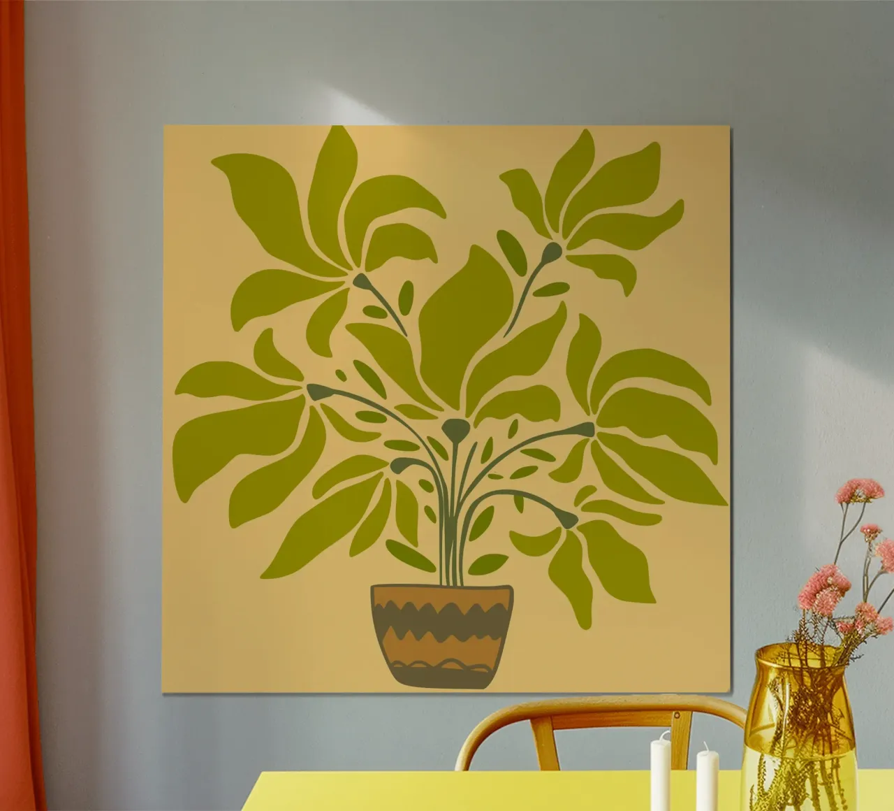 canvas vase poster da mip of map