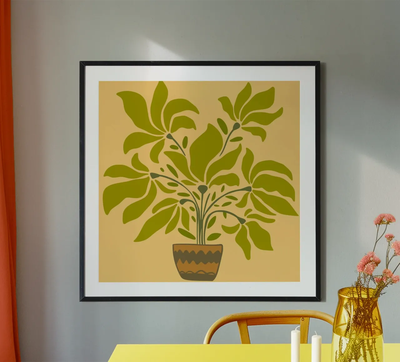 canvas vase poster da mip of map