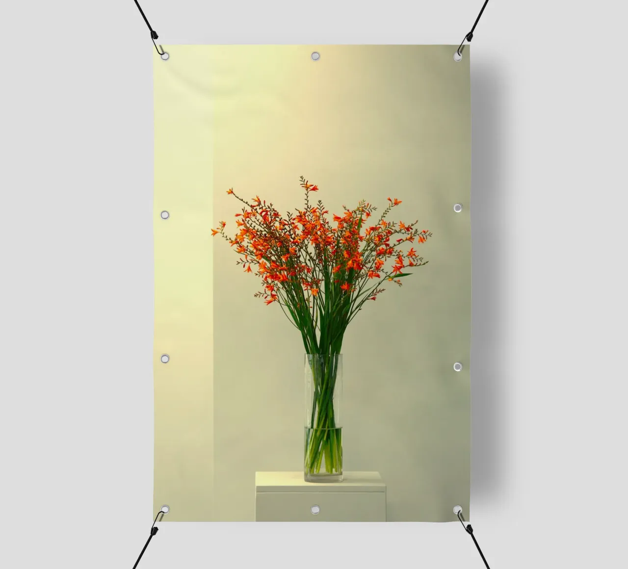 single vase in light telo in pvc da mip of map