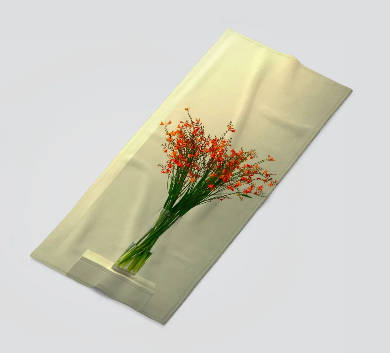 single vase in light telo mare da mip of map