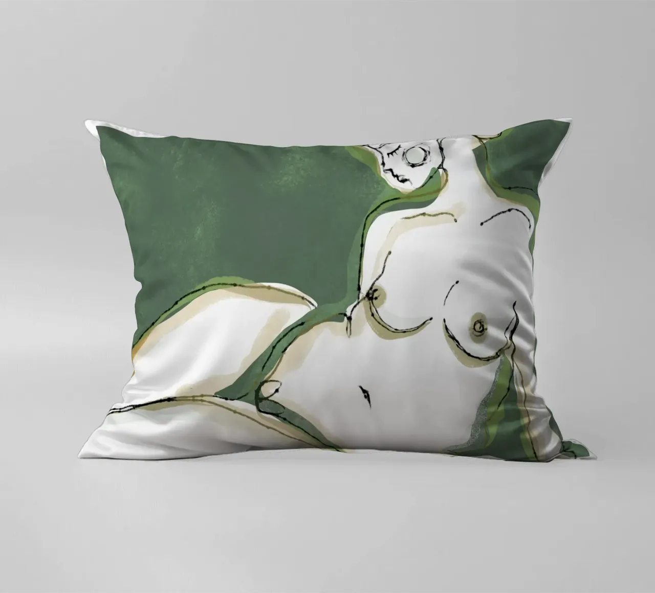 Sensuality (Green) cuscino da treechild