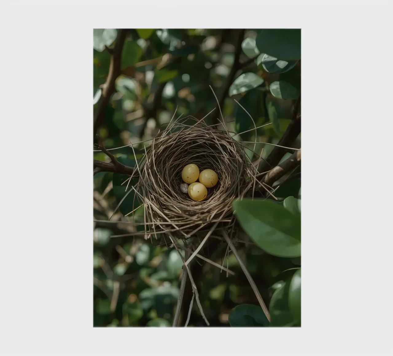 Bird Nest With Eggs In Bush notebook by DesignDoodle