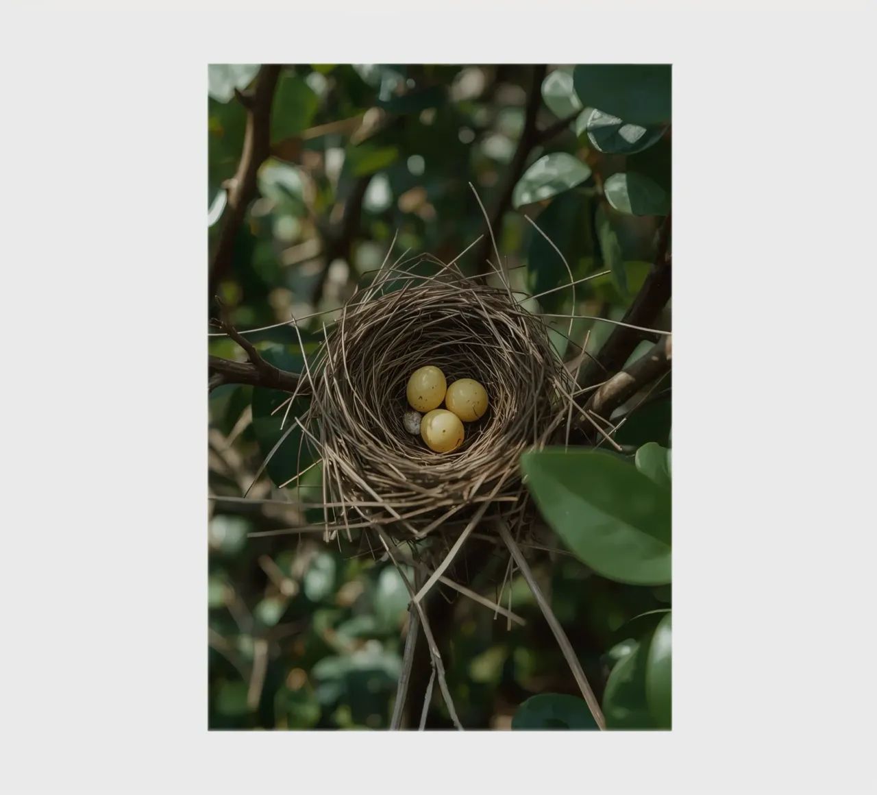 Bird Nest With Eggs In Bush notebook by DesignDoodle