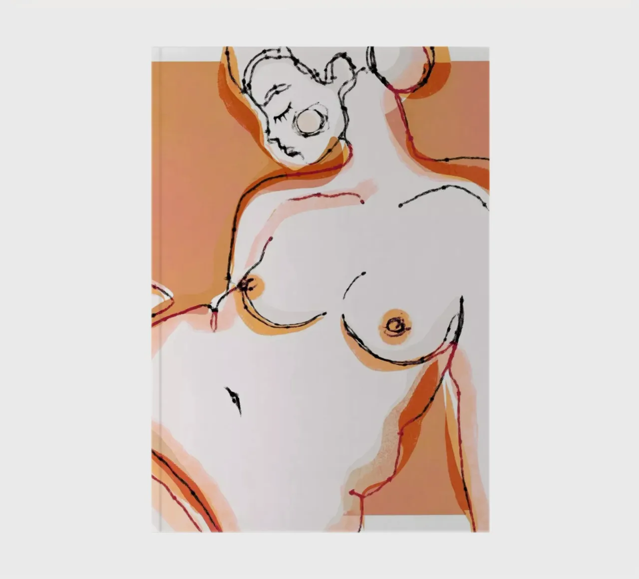 Sensuality (Coral) notebook by treechild