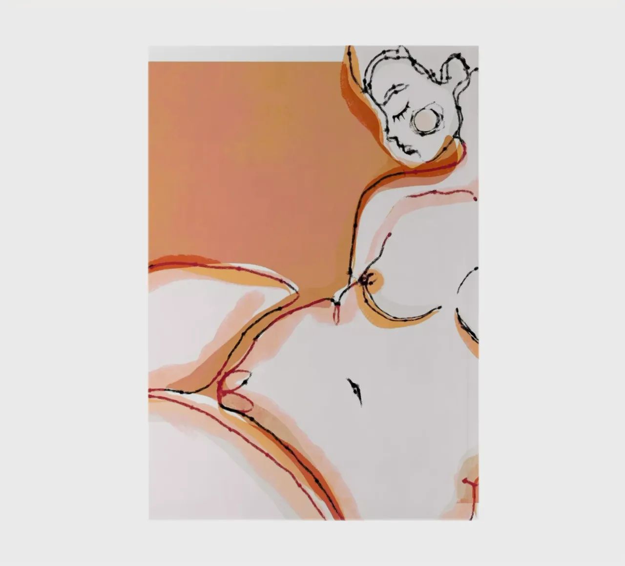 Sensuality (Coral) notebook by treechild
