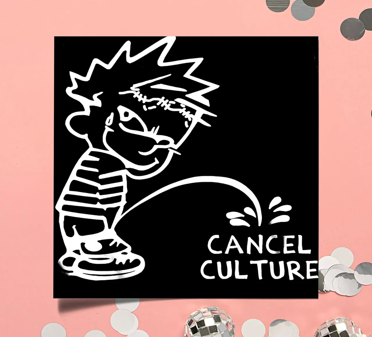 Felpa con cappuccio Falling In Reverse Cancel Culture foglio adesivo da andrea boceli