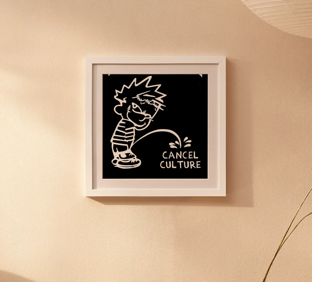 Felpa con cappuccio Falling In Reverse Cancel Culture poster con telaio in plastica da andrea boceli