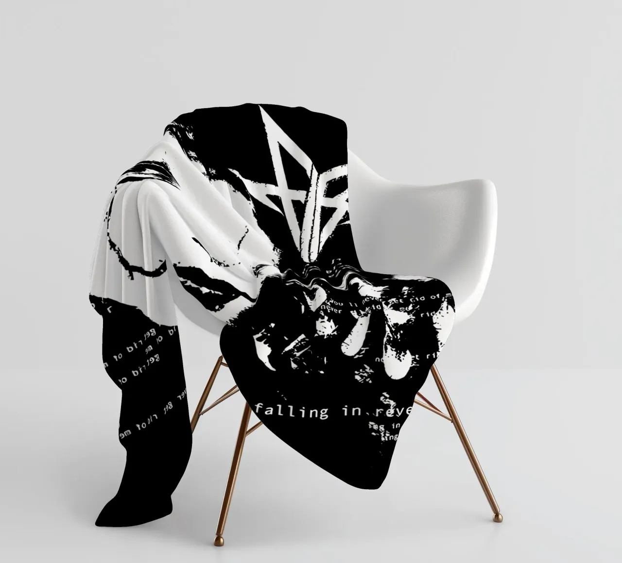 Falling In Reverse Digital Fleecedecke von andrea boceli