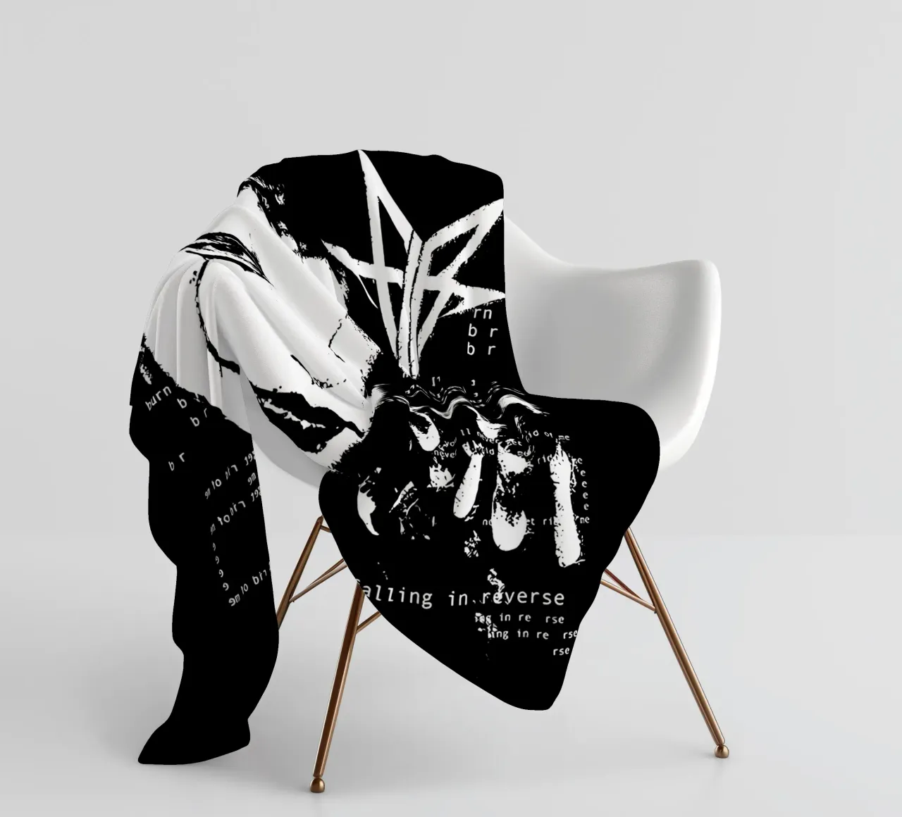 Falling In Reverse Digital Fleecedecke von andrea boceli