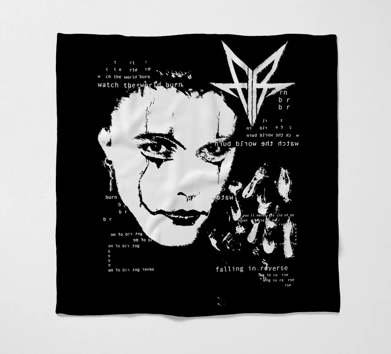 Falling In Reverse Digital Fleecedecke von andrea boceli