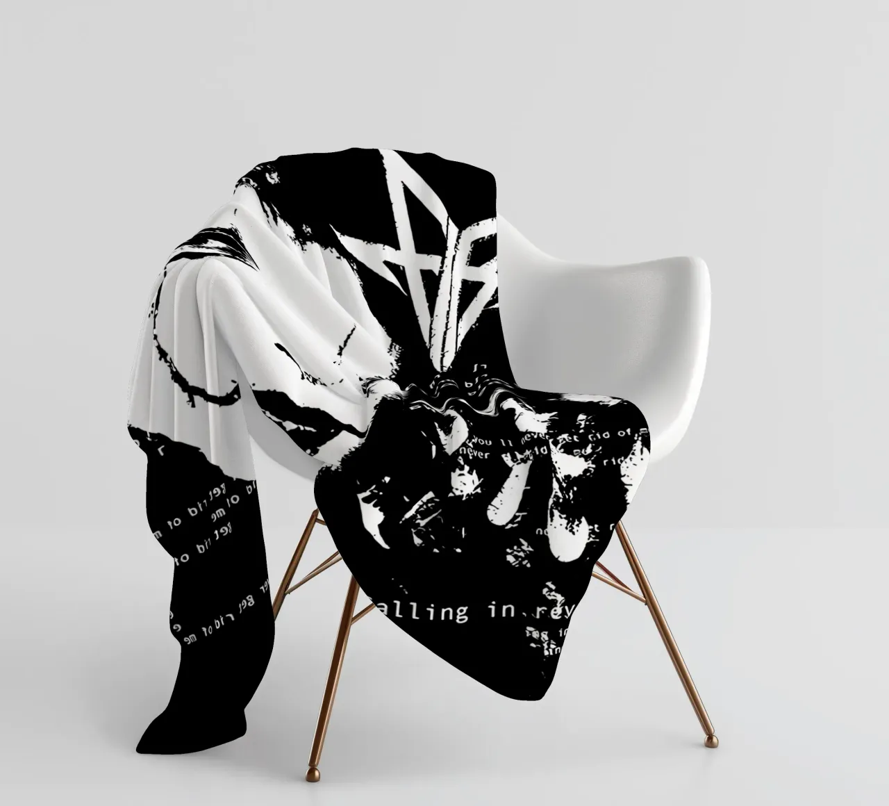 Falling In Reverse Digital Fleecedecke von andrea boceli