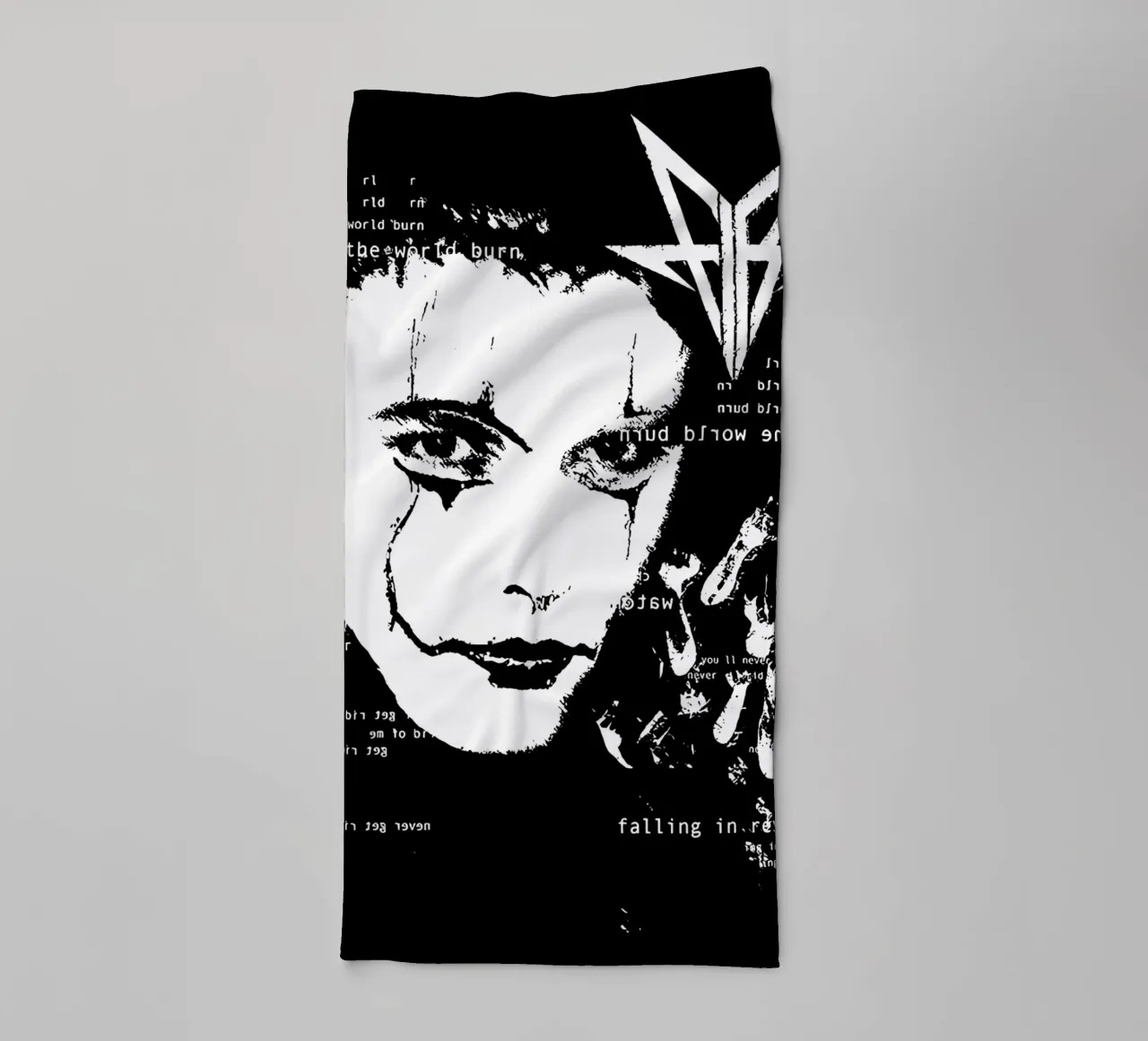 Falling In Reverse Digital towel by andrea boceli