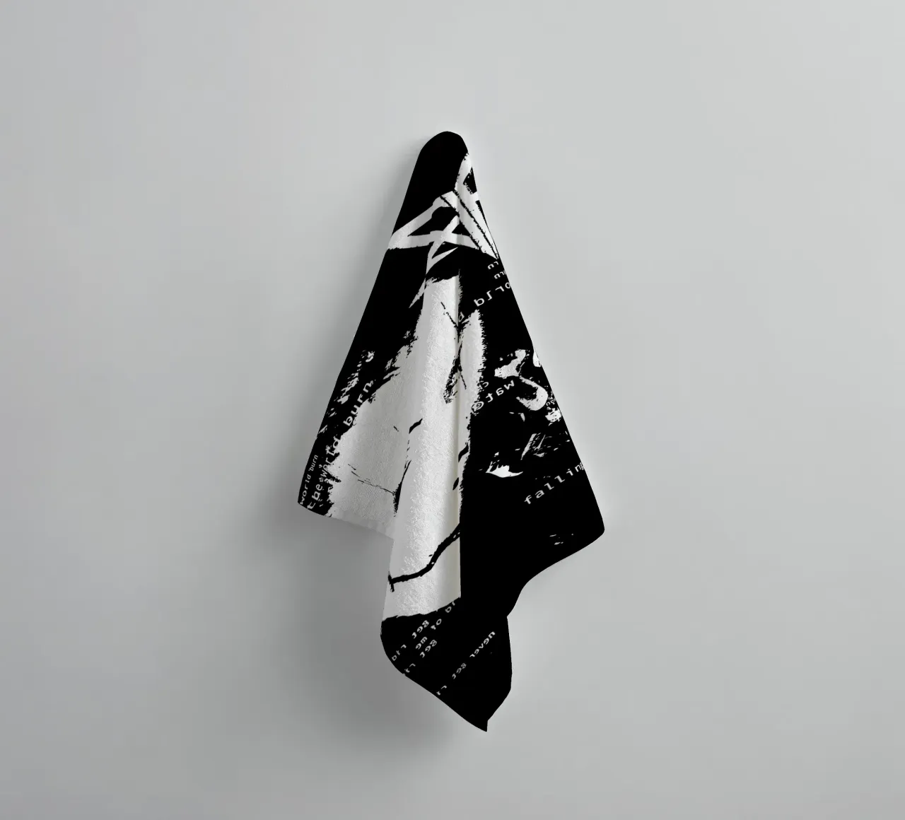 Falling In Reverse Digital towel by andrea boceli
