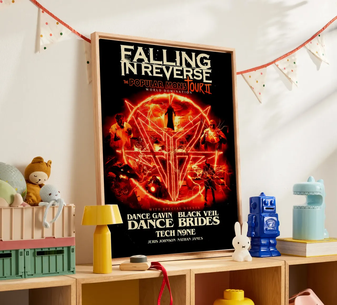 Falling In Reverse canvas with Floater frame by andrea boceli