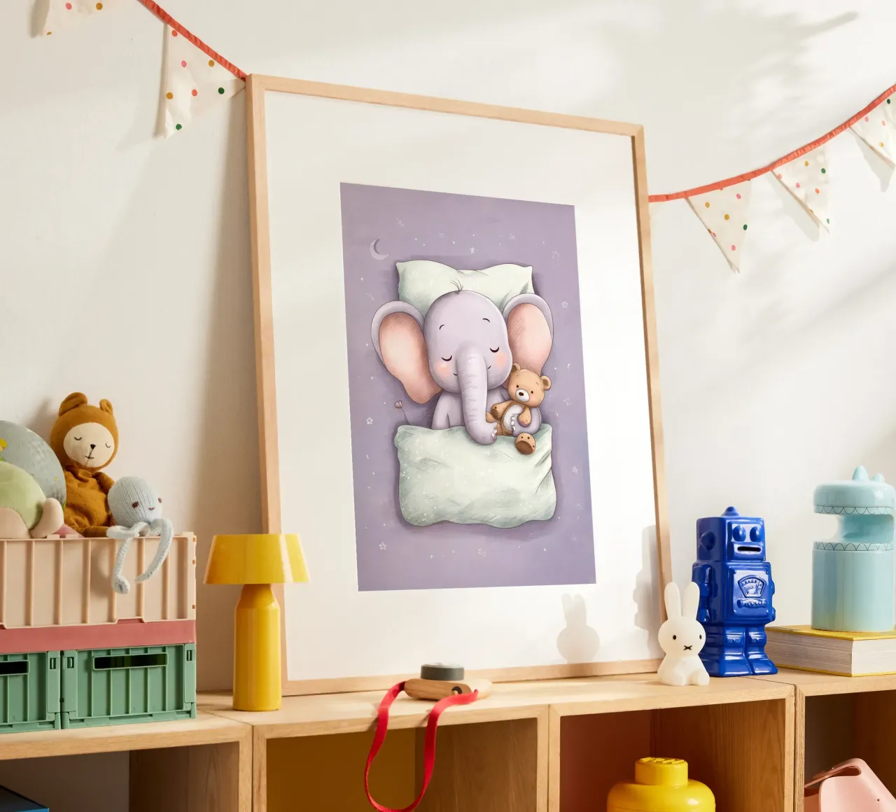 Baby Elephant Sweet Dreams poster da Kiara
