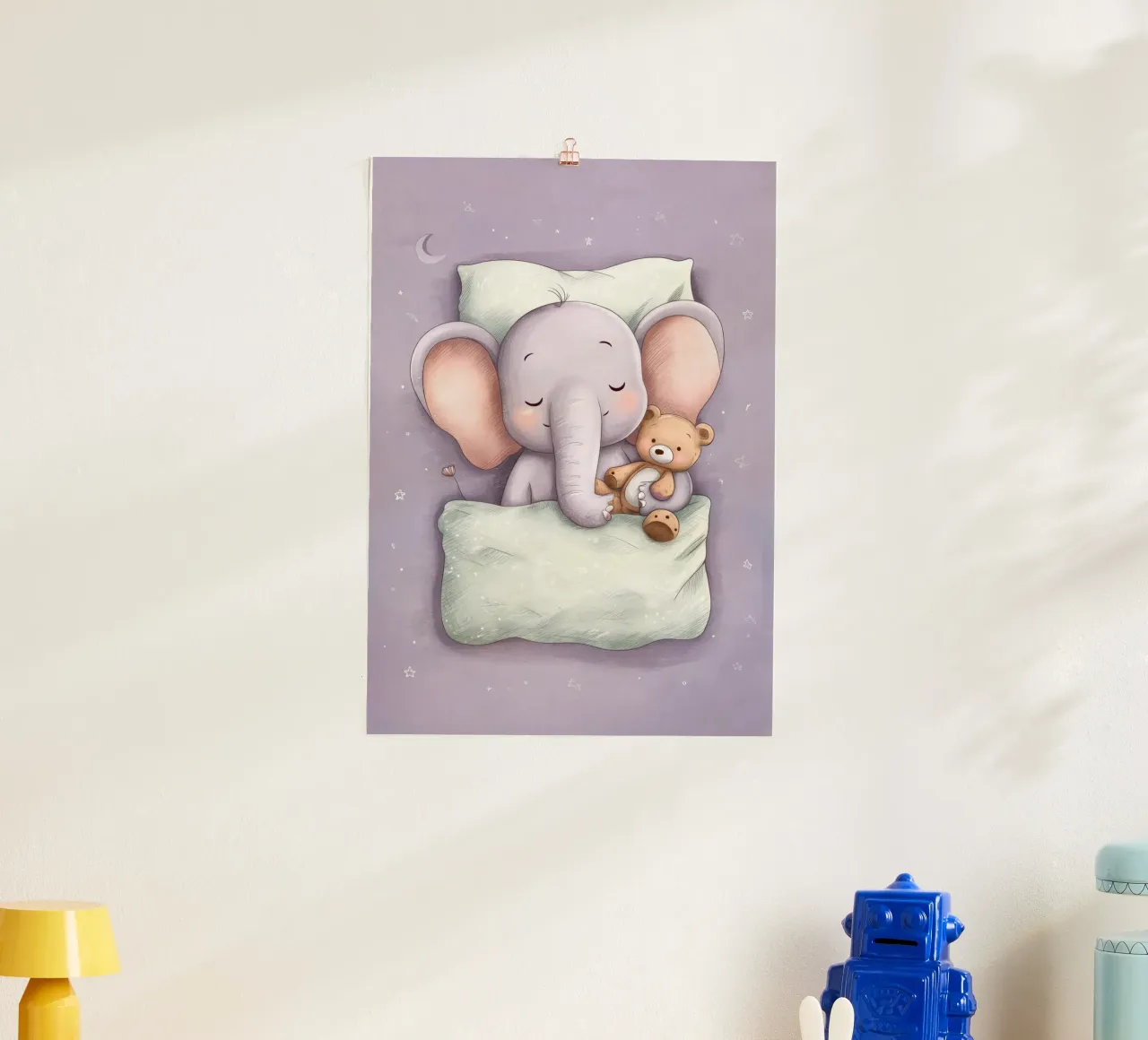 Baby Elephant Sweet Dreams poster da Kiara