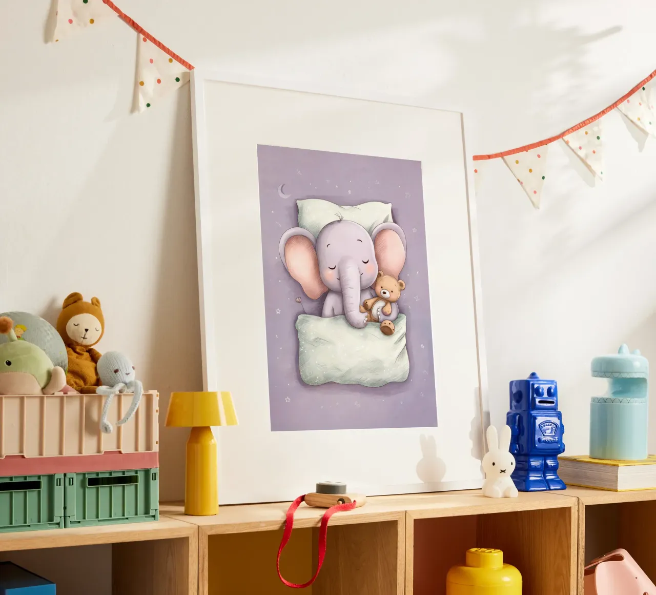 Baby Elephant Sweet Dreams poster da Kiara