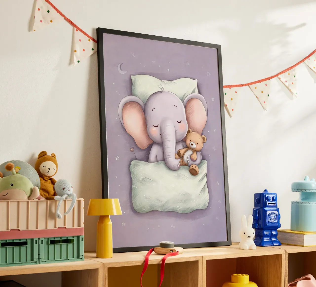 Baby Elephant Sweet Dreams poster da Kiara