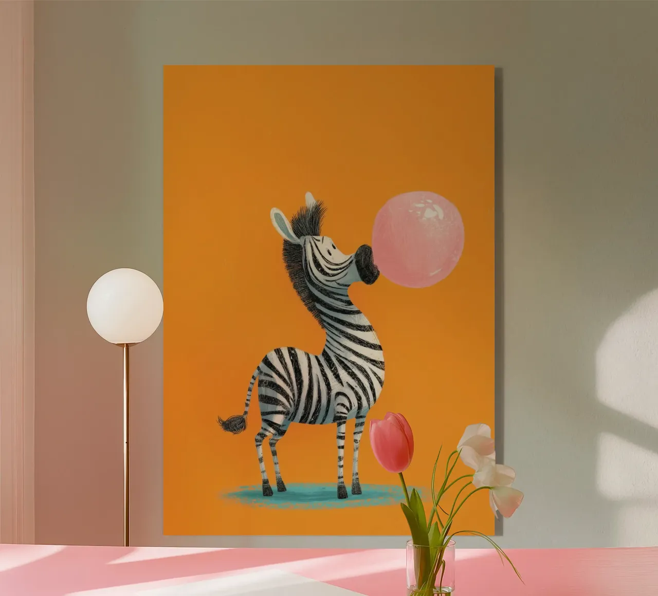 Bubblegum Zebra plexiglass da Kiara