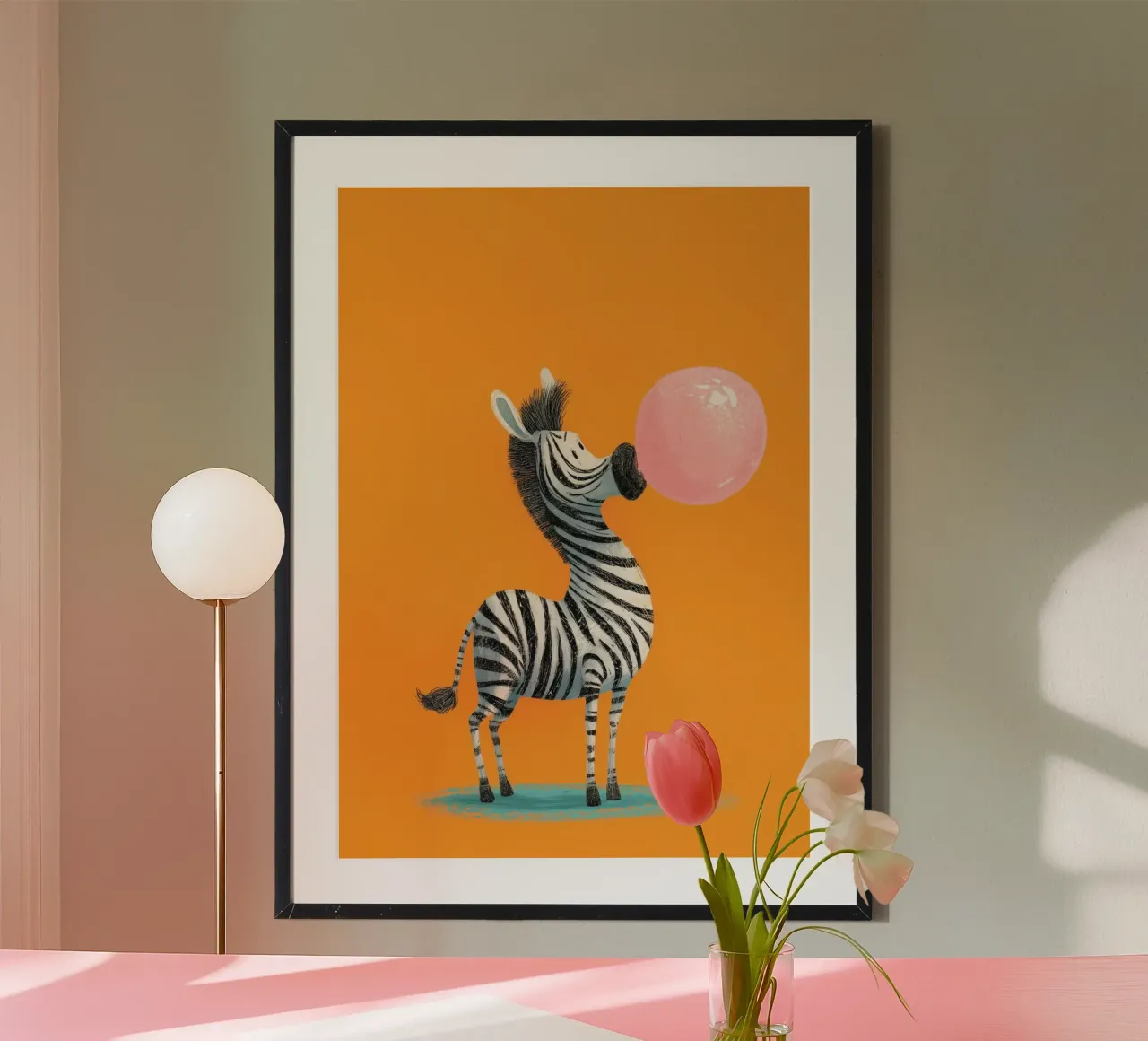 Bubblegum Zebra poster da Kiara