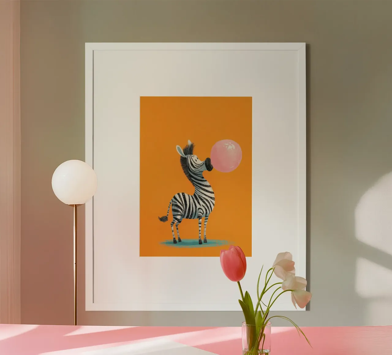 Bubblegum Zebra poster da Kiara