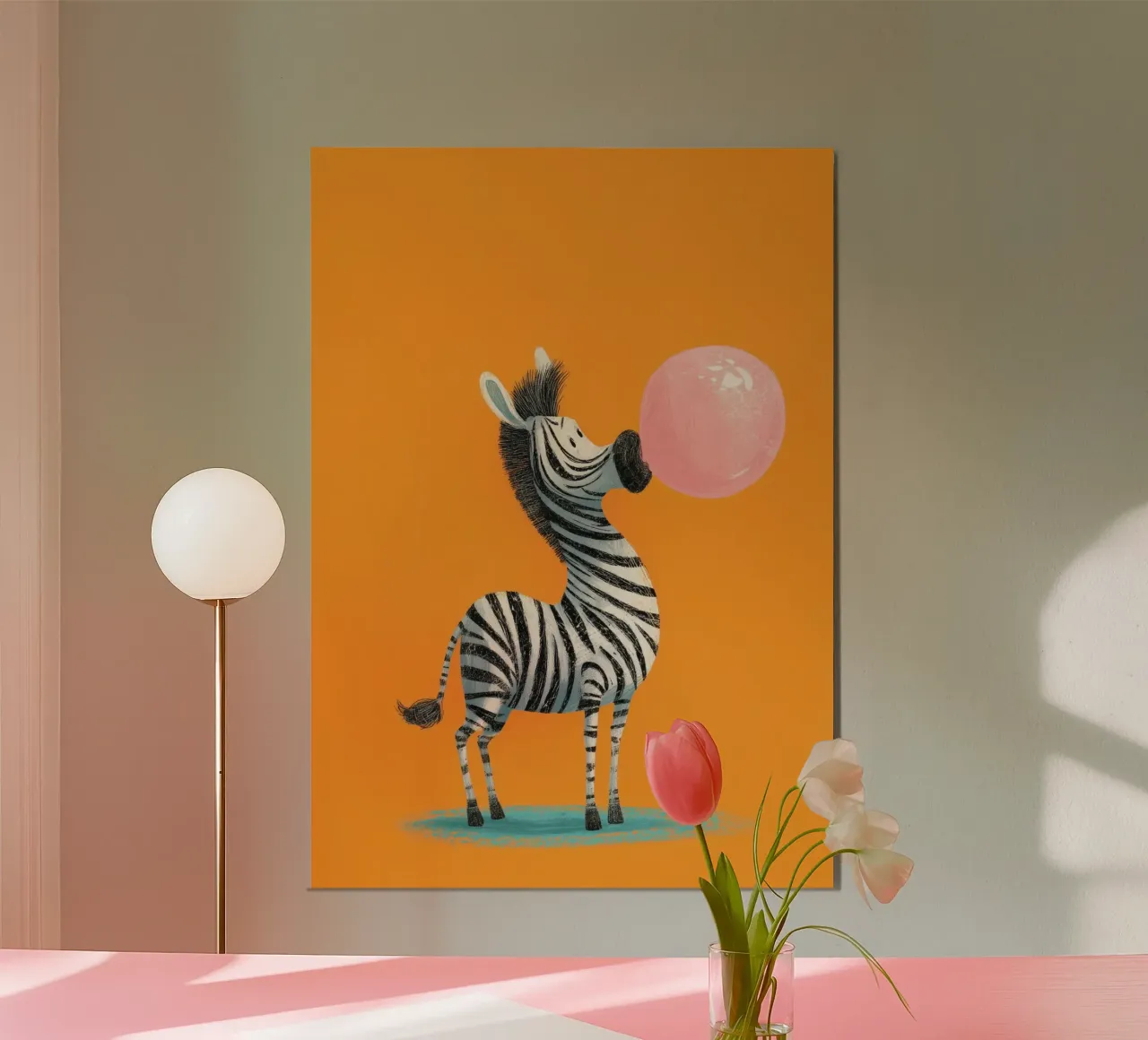 Bubblegum Zebra poster da Kiara