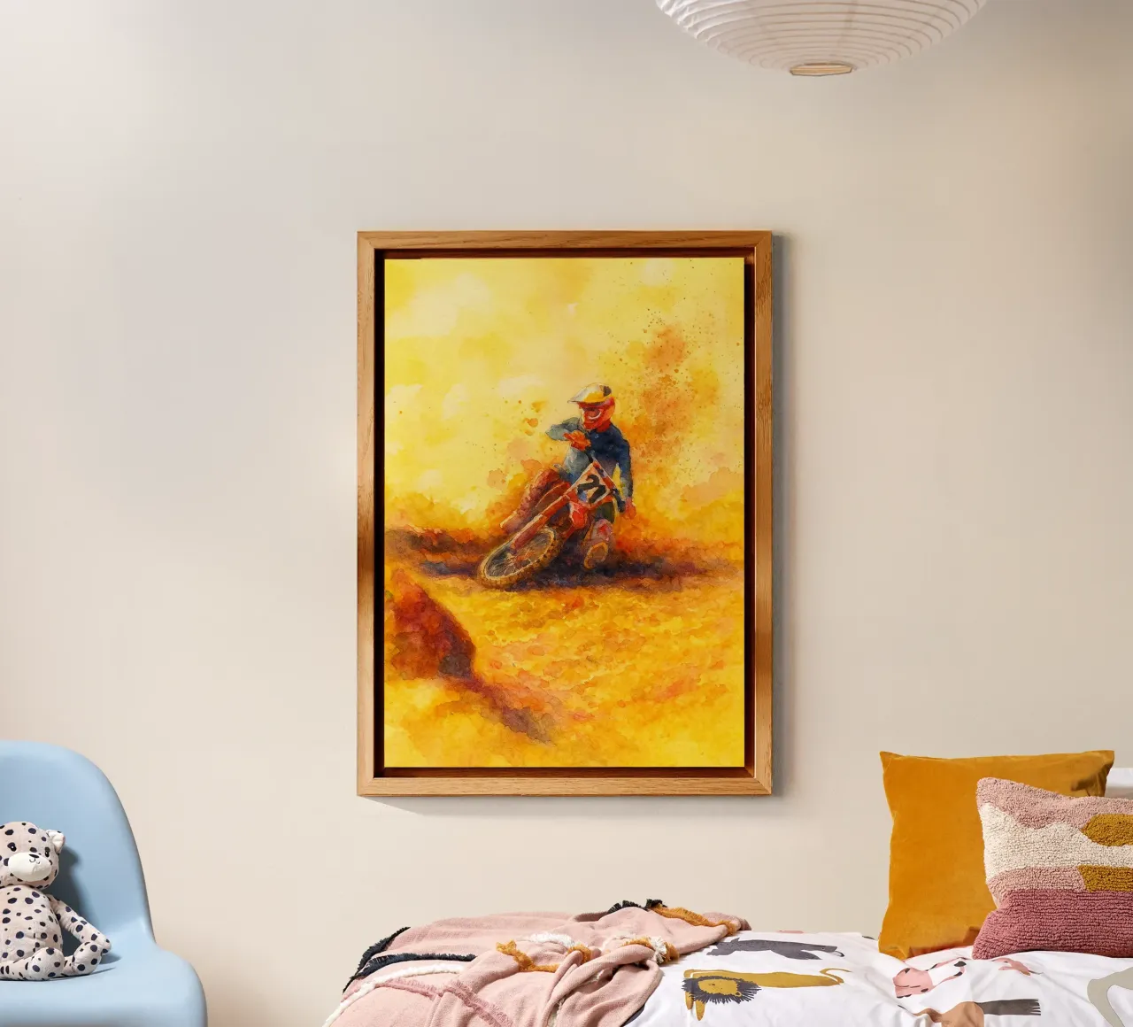 motocross sport estremo pittura alluminio dibond da warsilaw