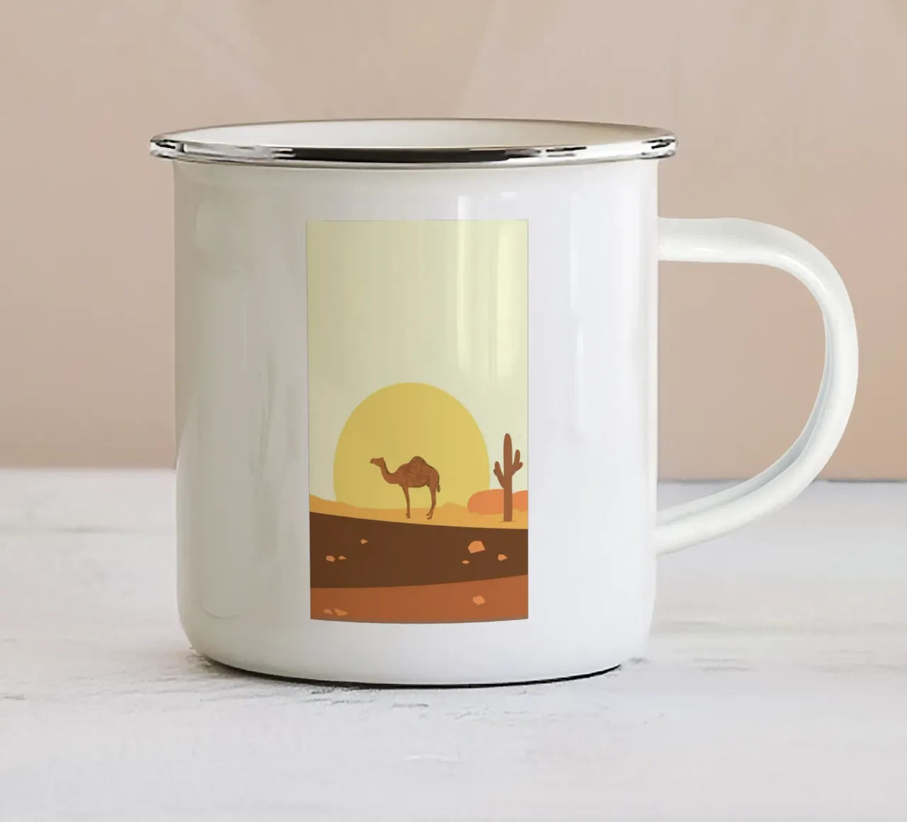camel in sunshine tazza in smalto da space words