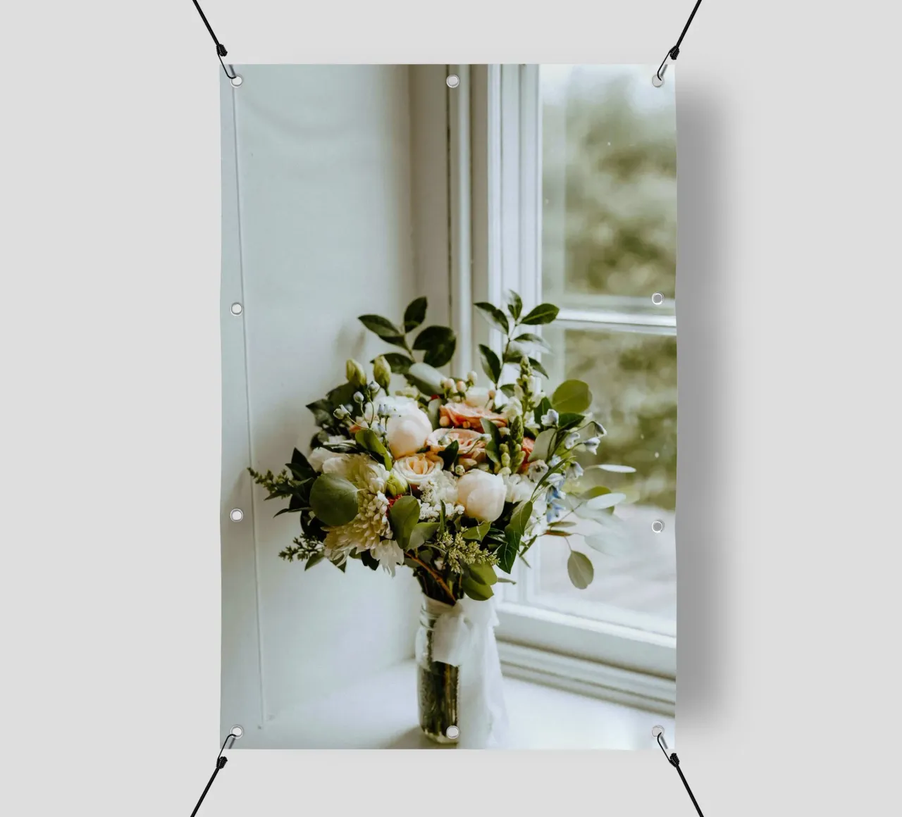 vase on window telo in pvc da space words