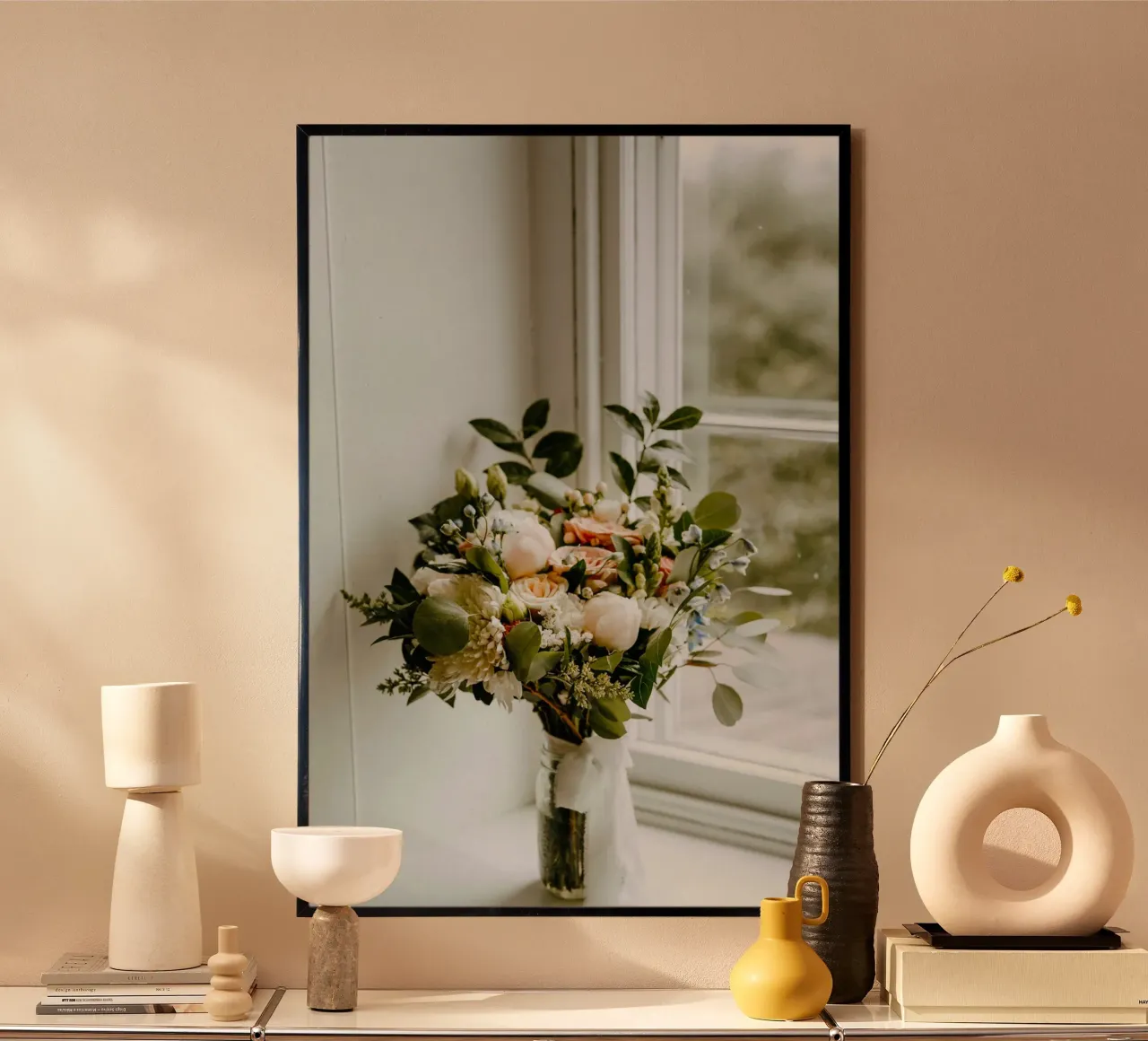 vase on window poster da space words