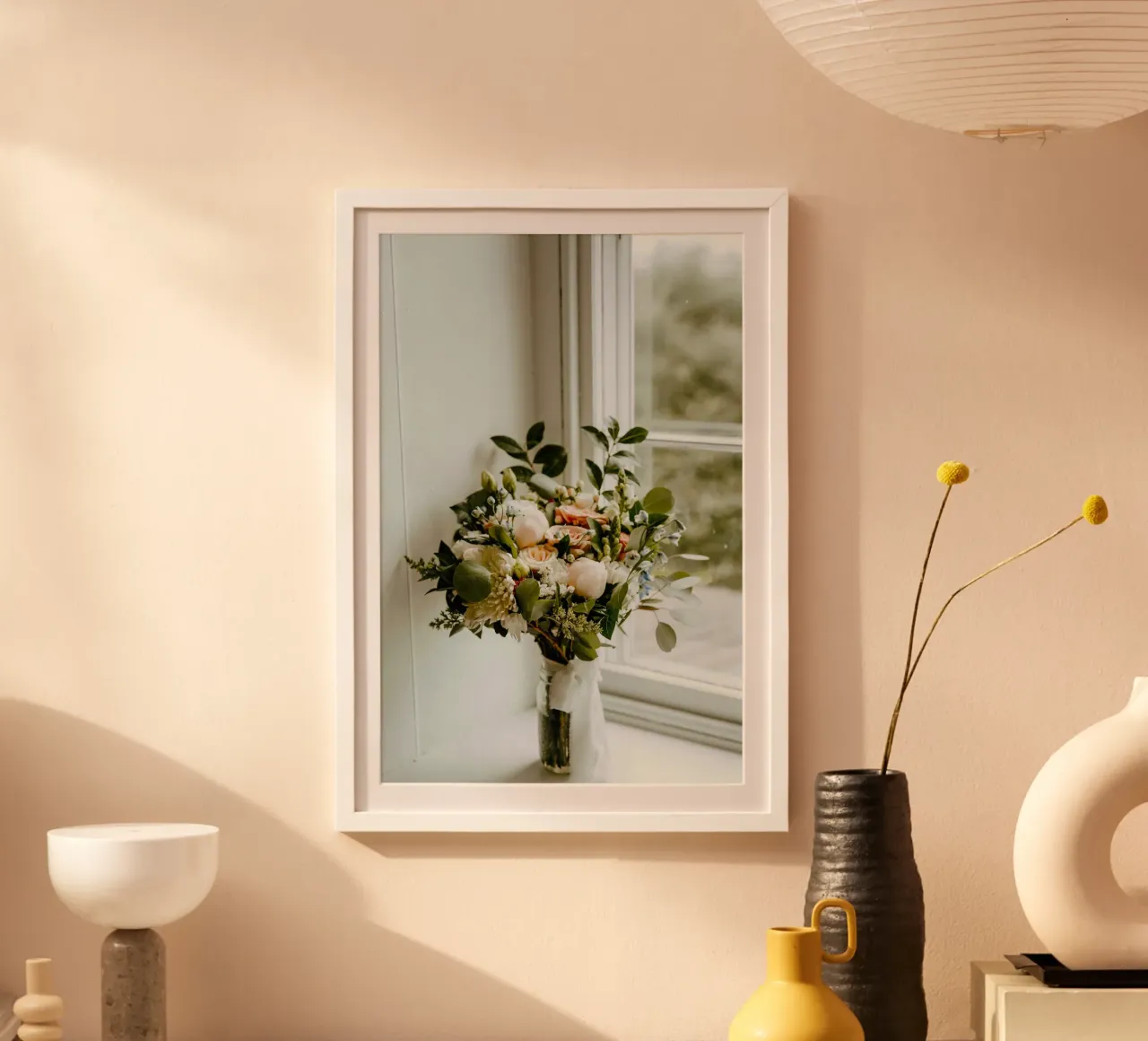 vase on window poster da space words