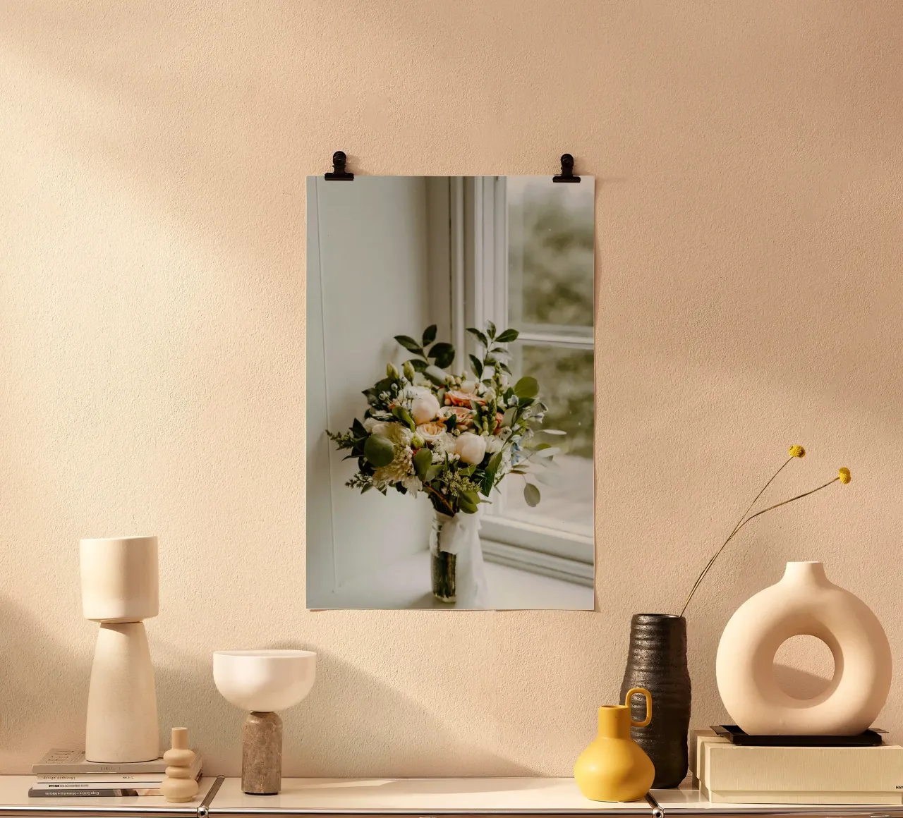 vase on window poster da space words