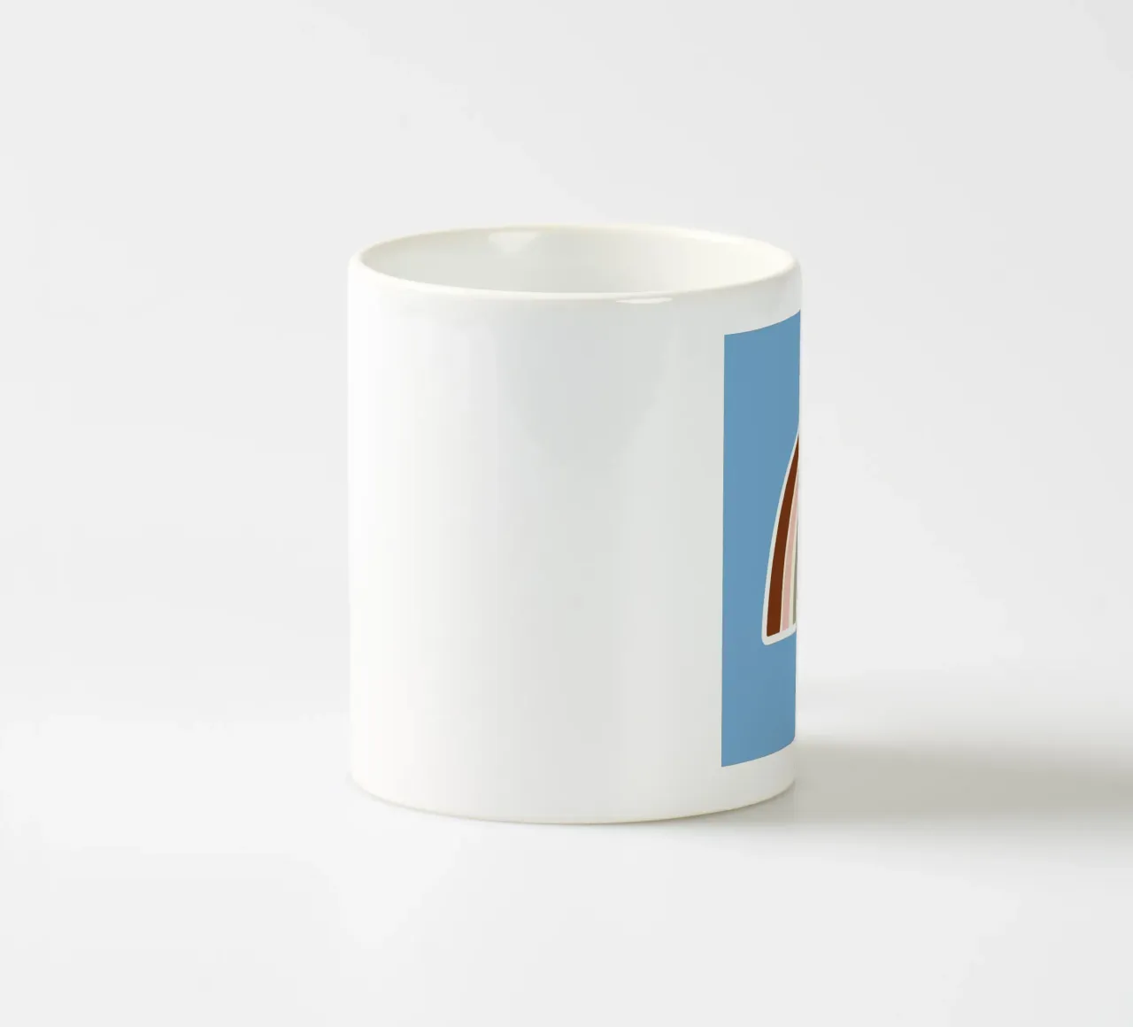 rainbow in sky canvas tazza in ceramica da space words
