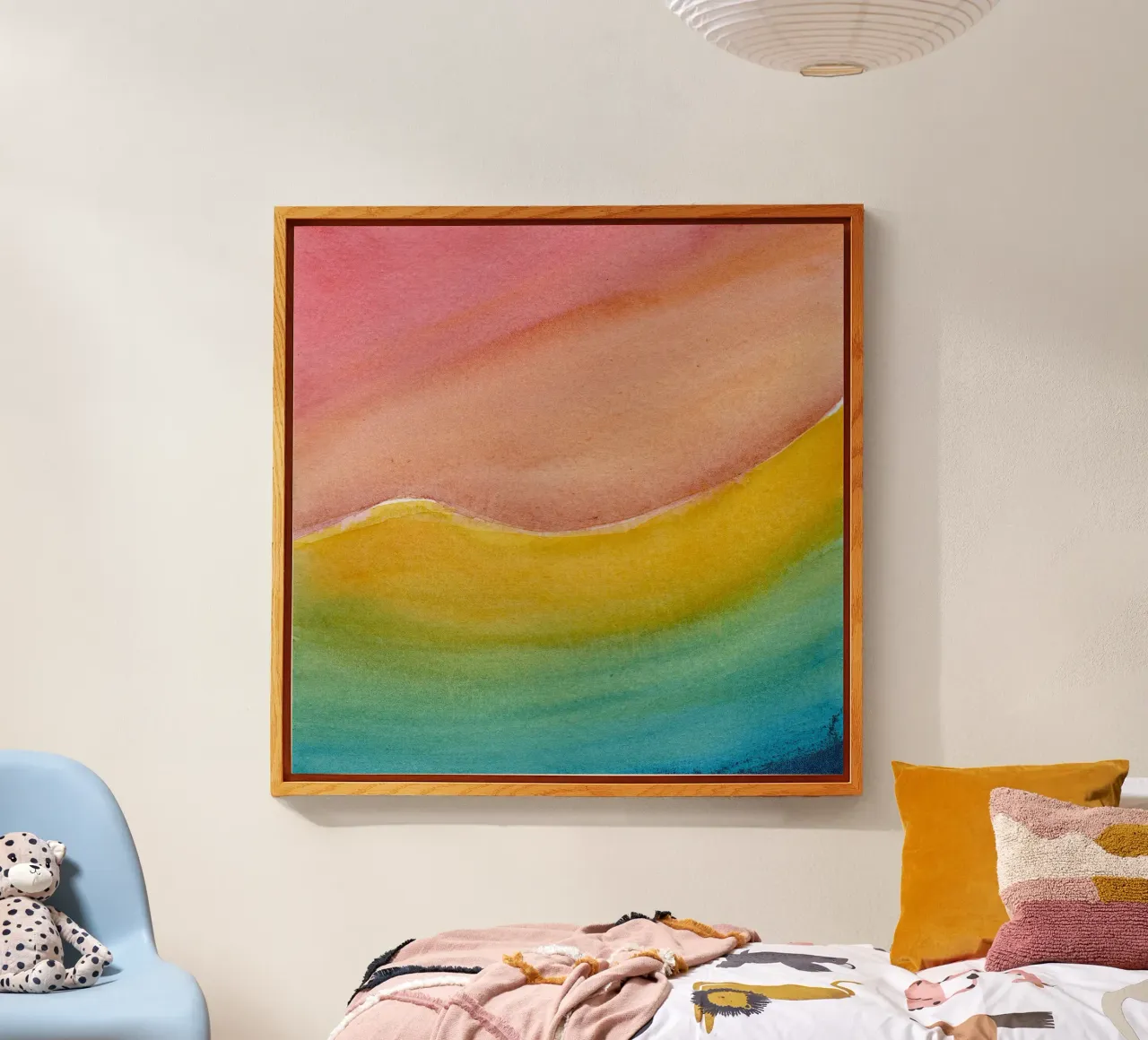 gradient colors plexiglass da space words