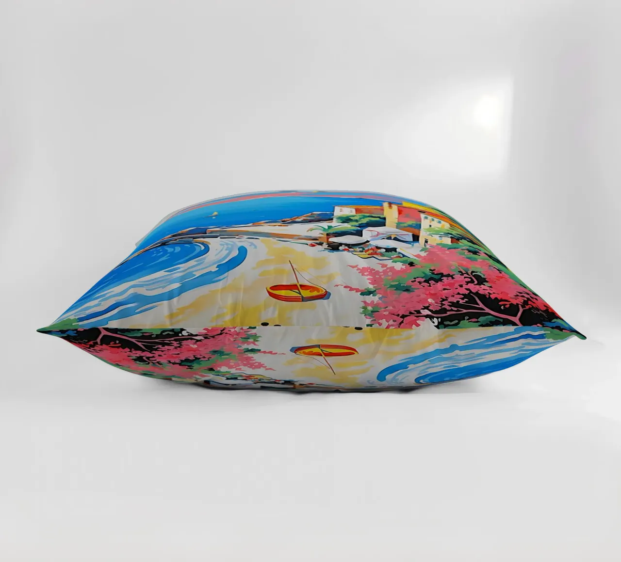 beach curve cuscino da space words